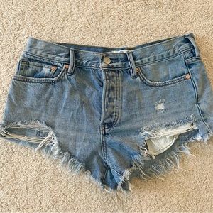 Free People Jean Shorts